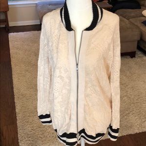 Free People zip up jacket